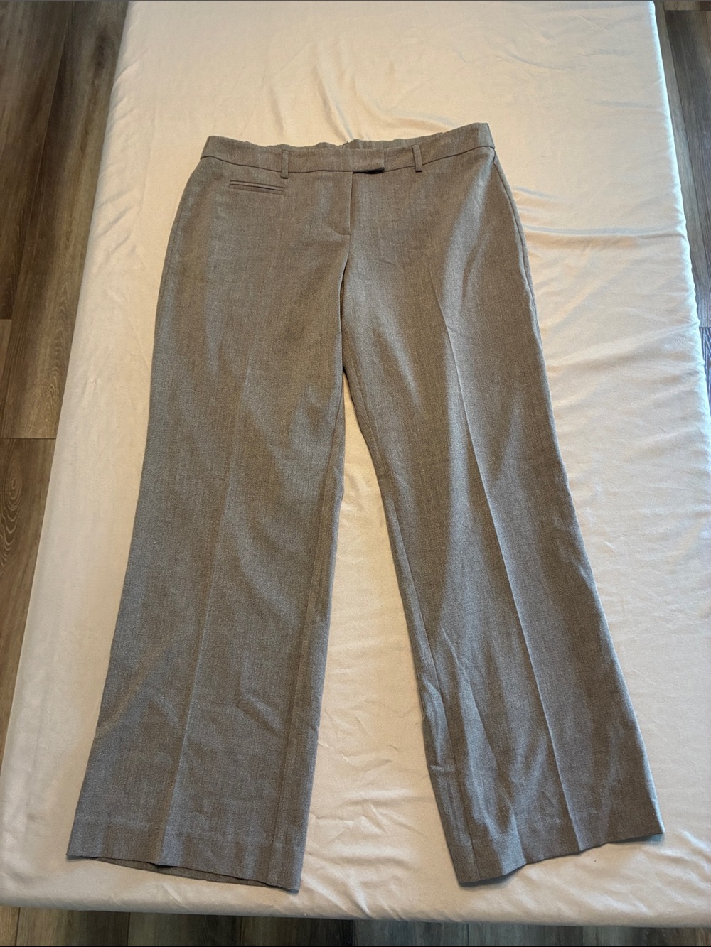Studio Works Taupe Wide-Leg Dress Pants